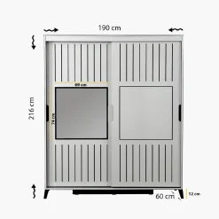 Vaatekaappi Linento Furniture Pasific Home Fuga, 190cm, tammi