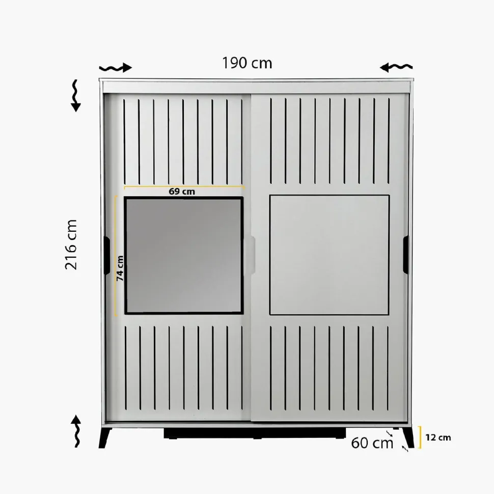 Vaatekaappi Linento Furniture Pasific Home Fuga, 190cm, tammi