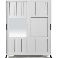Vaatekaappi Linento Furniture Pasific Home Fuga, 140cm, valkoinen