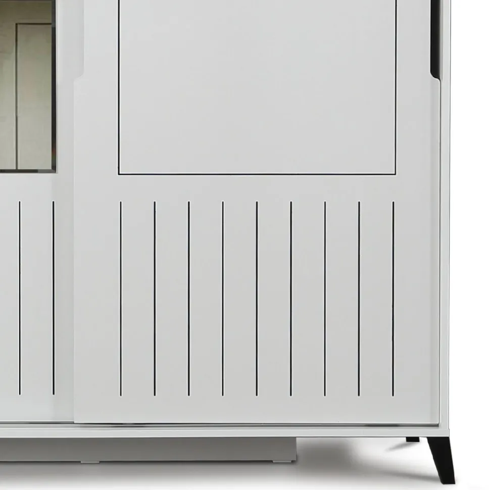 Vaatekaappi Linento Furniture Pasific Home Fuga, 140cm, valkoinen