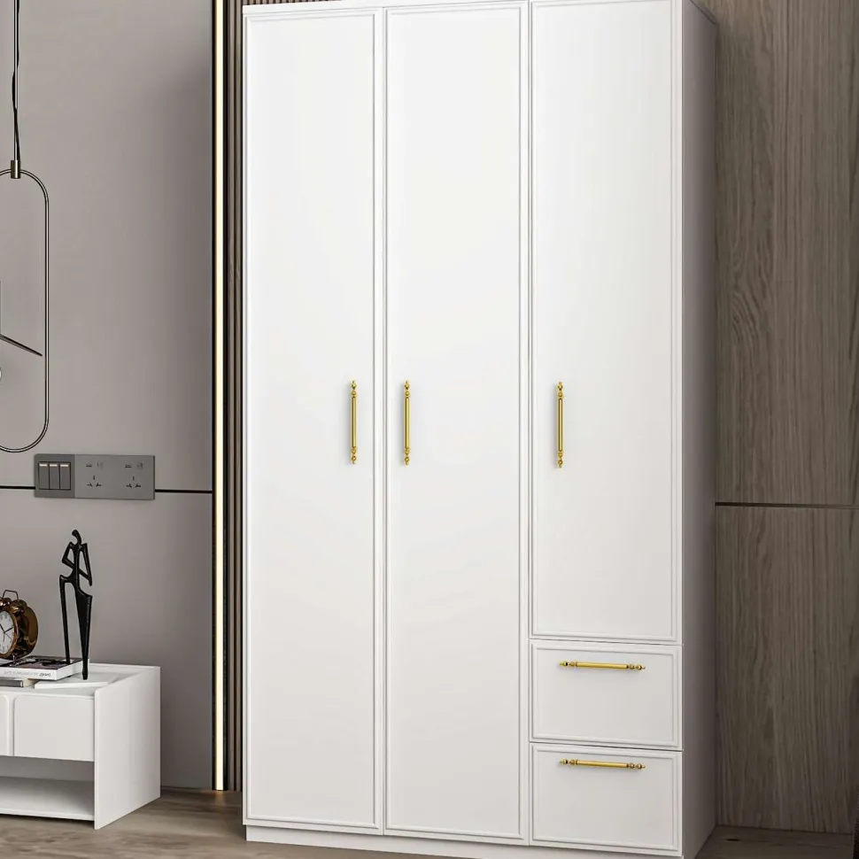 Vaatekaappi Linento Furniture Vespera, 90x171.8cm, valkoinen
