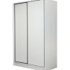 Vaatekaappi liukuovilla Linento Furniture Kale 2307 190x120cm valkoinen