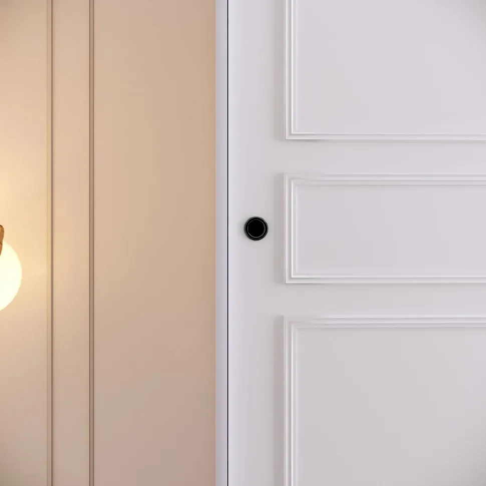 Vaatekaappi liukuovilla Linento Furniture Martin, 120cm, valkoinen