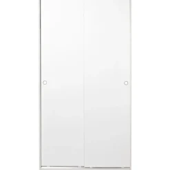 Vaatekaappi liukuovilla Linento Furniture Swd-431-By-2, leveys 94cm, korkeus 182cm, valkoinen
