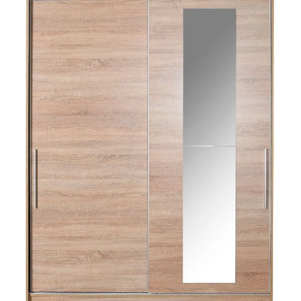Vaatekaappi liukuovilla Linento Furniture SWD-716-SS-3 Sonomo, 160cm