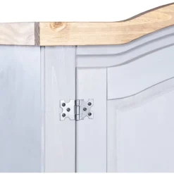 Vaatekaappi Meksikon mänty Corona-sarja 2 ovea harmaa 52cm