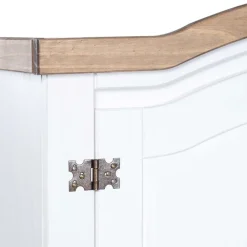 Vaatekaappi meksikon mänty corona-sarja 2 ovea valkoinen 52cm