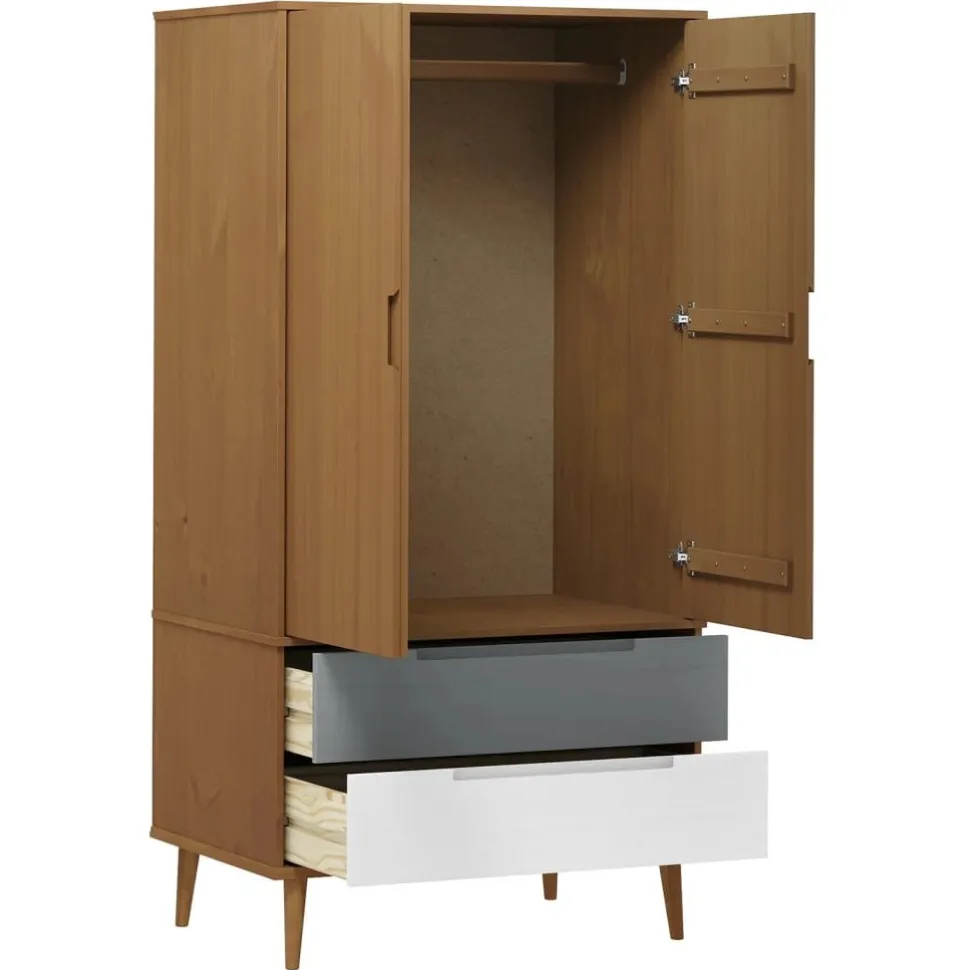 Vaatekaappi Molde 90cm mänty ruskea