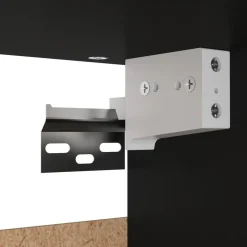 Vaatekaappi musta 70cm lastulevy
