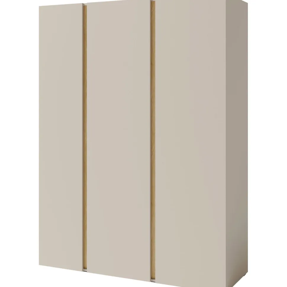 Vaatekaappi Nomla LUCA SYSTEM 1, 145x195cm, saranaovilla, hiekka