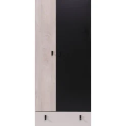 Vaatekaappi Nomla PLANET SYSTEM 3, 80x190cm, valkoinen/ruskea/sininen