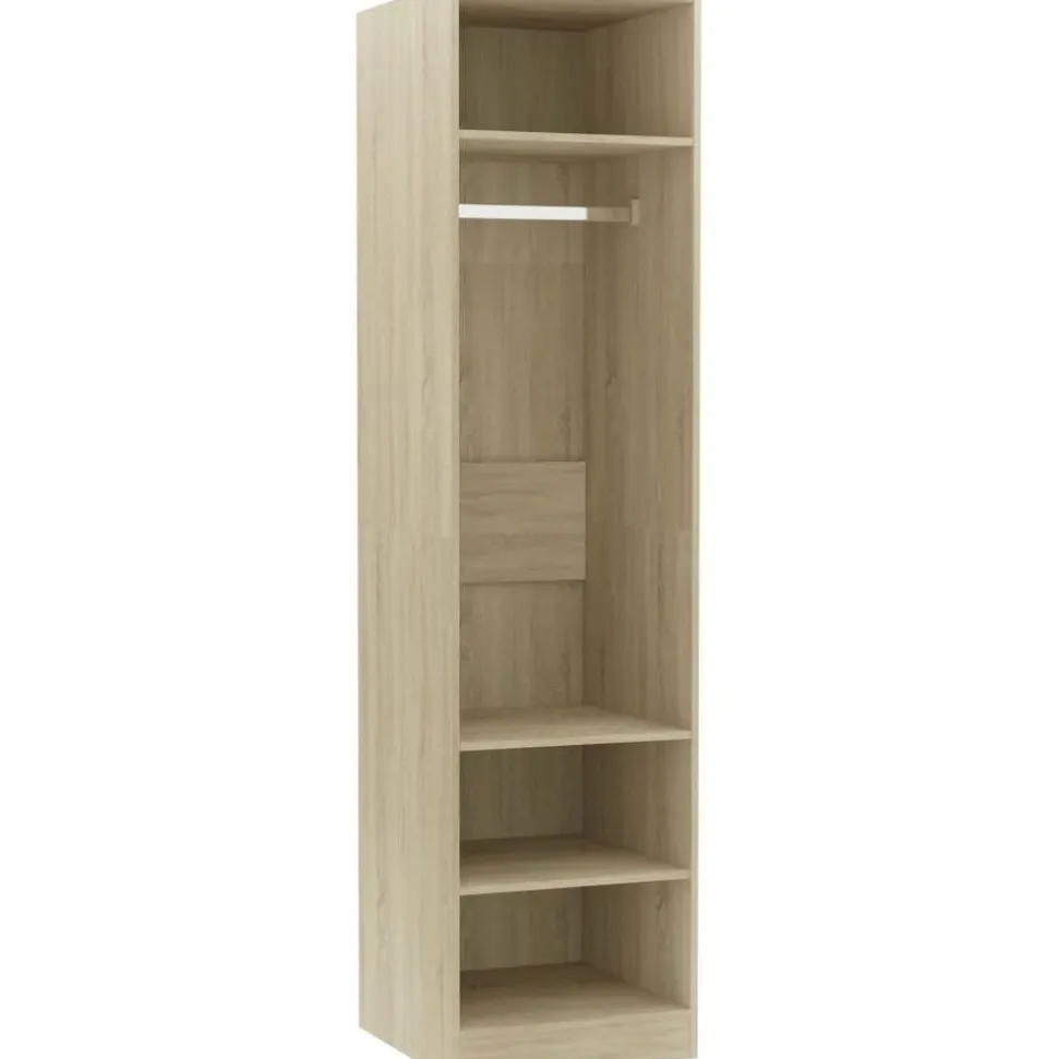 Vaatekaappi sonoma-tammi 50cm lastulevy