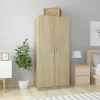 Vaatekaappi sonoma-tammi 80cm lastulevy