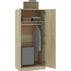 Vaatekaappi sonoma-tammi 80cm lastulevy