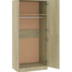 Vaatekaappi sonoma-tammi 80cm lastulevy