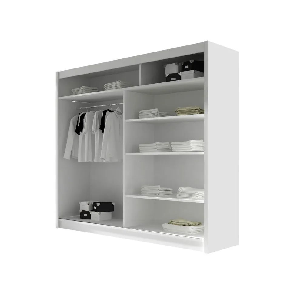Vaatekaappi TALIN V, valkoinen/beige (6021)