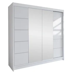 Vaatekaappi TALIN V, valkoinen/beige (6021)