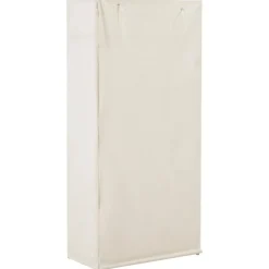 Vaatekaappi valkoinen 79cm kangas