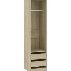 Vaatekaappi vetolaatikoilla Sonoma-tammi 50cm lastulevy