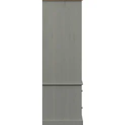 Vaatekaappi VIGO harmaa 90x55x170 cm täysi mänty (53165)