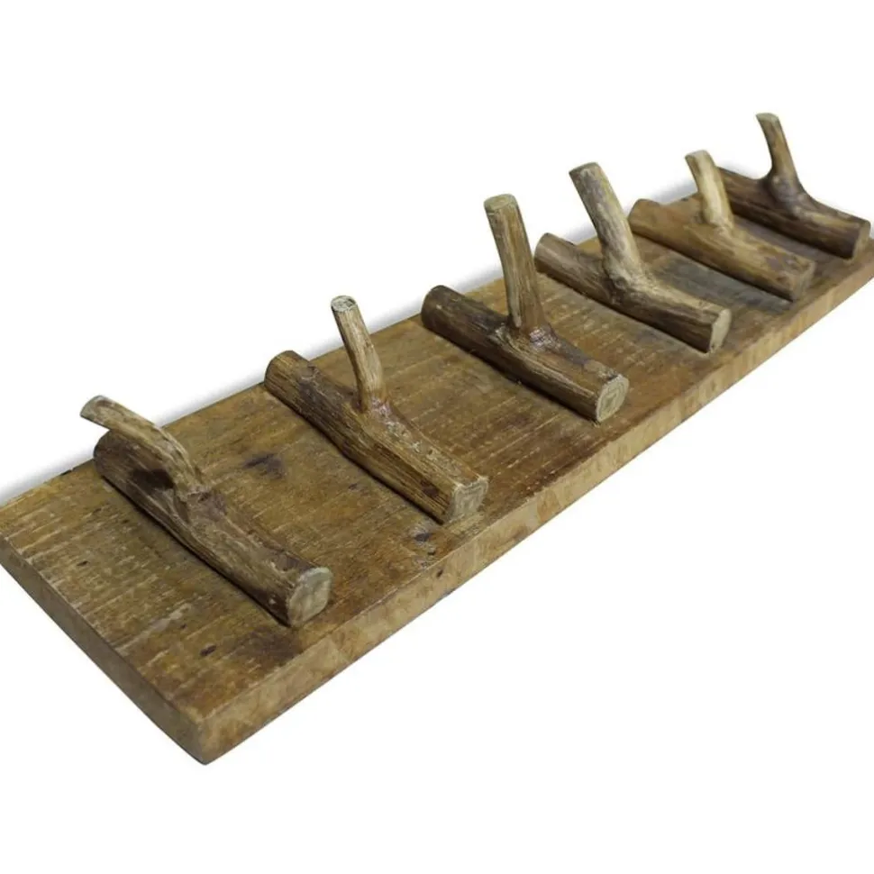 Vaatenaulakko kierrätetty puu 60x15 cm