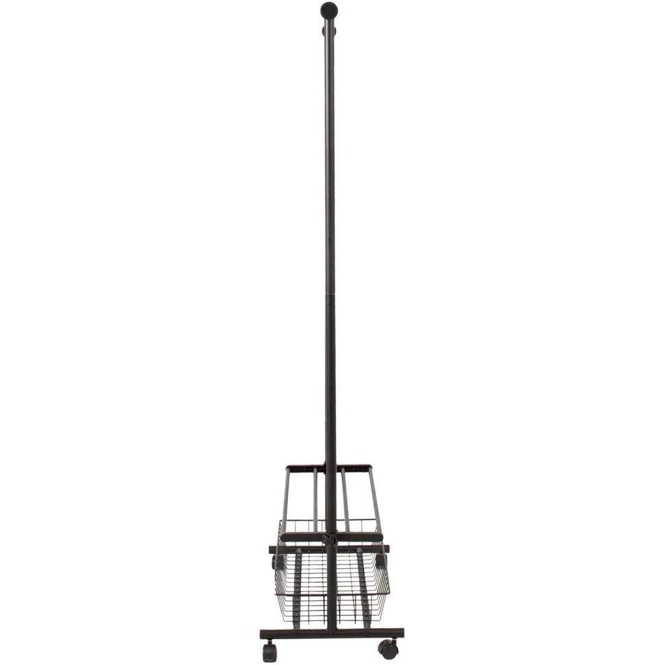 Vaateteline Home4You Forest 80x36x165cm musta/tammi