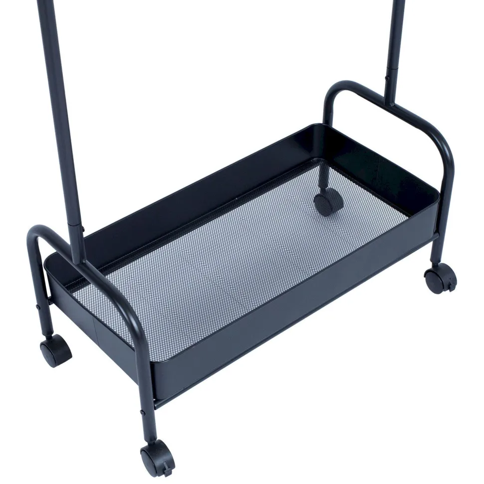 Vaateteline Home4You Fraser 74x35x168cm, musta