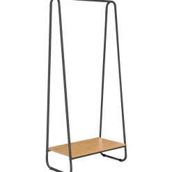 Vaateteline Home4You HEDVIG 60x40xK150 cm, saarni/musta, ruskea
