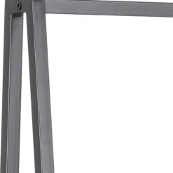 Vaateteline Home4You SEAFORD 77x37xK165 cm, musta