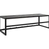 Vaateteline Home4You SEAFORD 77x28xK22 cm, musta