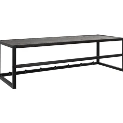 Vaateteline Home4You SEAFORD 77x28xK22 cm, musta