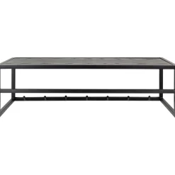 Vaateteline Home4You SEAFORD 77x28xK22 cm, musta