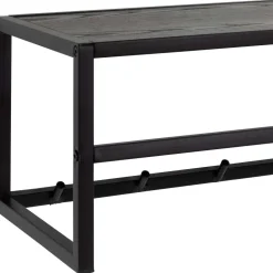 Vaateteline Home4You SEAFORD 77x28xK22 cm, musta