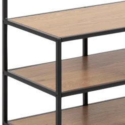 Vaateteline Home4You SEAFORD 77x40xK185 cm, villitammi, ruskea