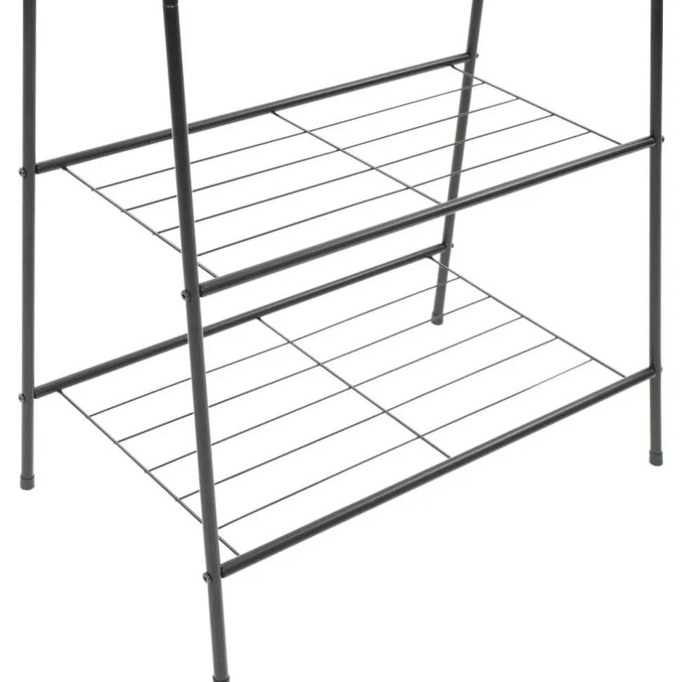 Vaateteline 59x35x150 cm musta
