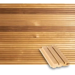 Valeurapaneeli/saunapaneeli Tuuli Sauna STS4, 15x70x2100mm, haapa, lämpökäsitelty