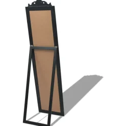 Vapaasti seisova peili barokkityylinen 160x40 cm musta