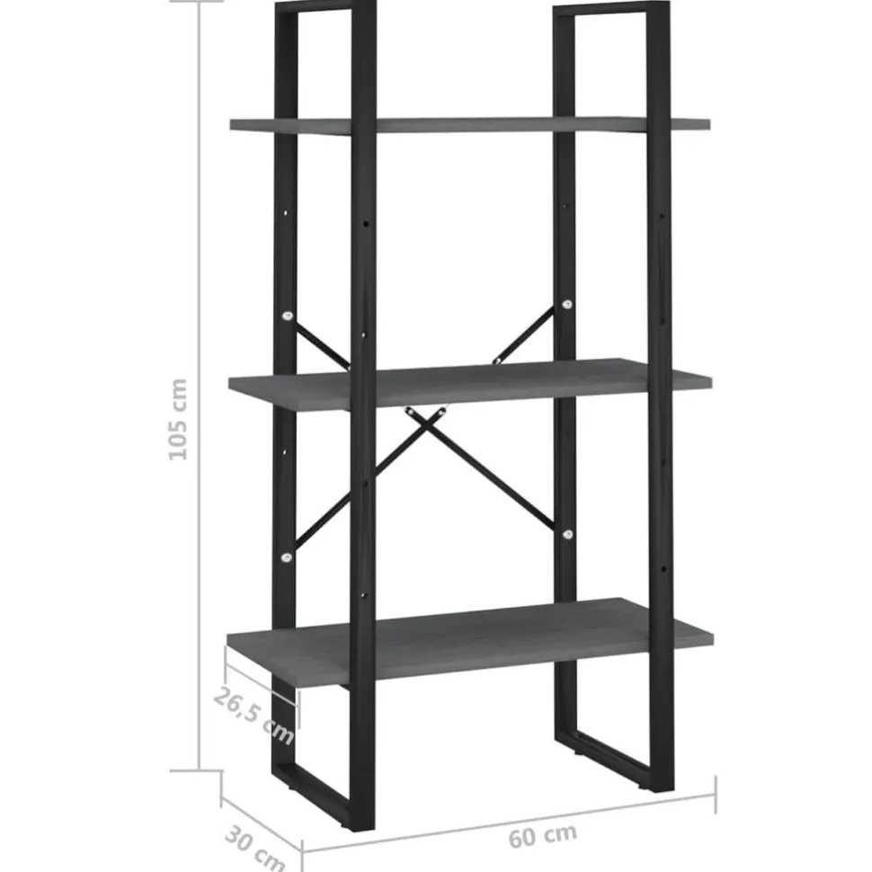 Varastohylly 60x30x105 cm mänty valkoinen