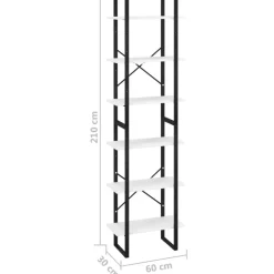 Varastohylly 60x30x105 cm mänty valkoinen