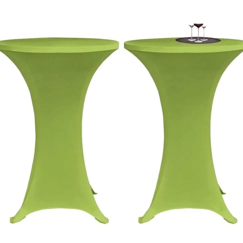 Venyvä pöydänsuoja 2 kpl 60 cm vihreä