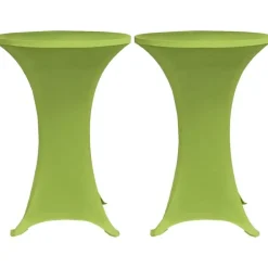 Venyvä pöydänsuoja 2 kpl 60 cm vihreä