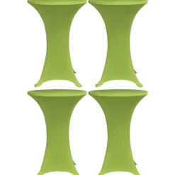Venyvä pöydänsuoja 4 kpl 60 cm vihreä