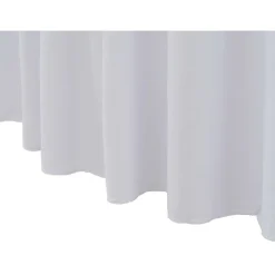 Venyvät pöytäliinat 2 kpl helmalla 180 x 74 cm valkoinen