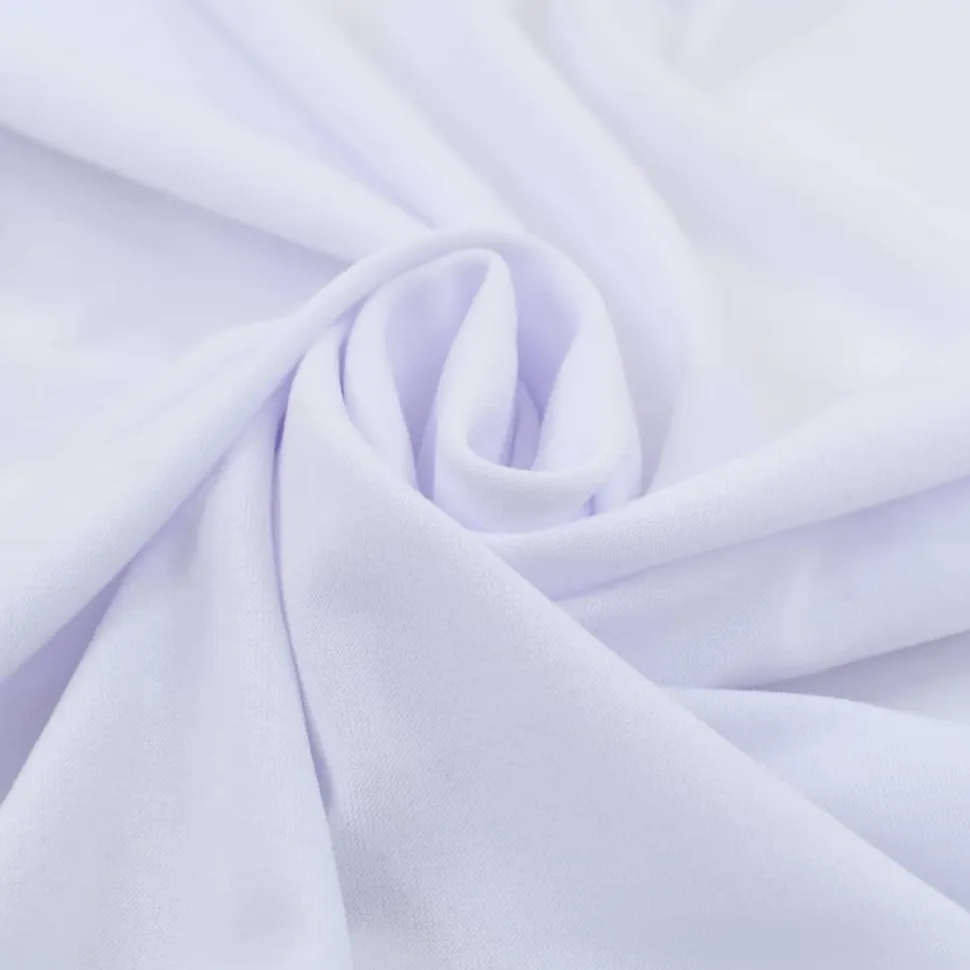 Venyvät pöytäliinat 2 kpl helmalla 120x60,5x74 cm valkoinen