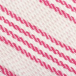 Viltti puuvilla raidat 220x250 cm pinkki ja valkoinen