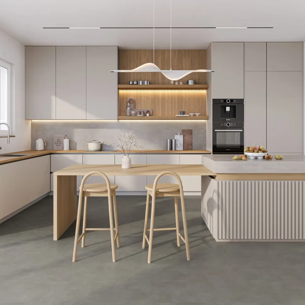 Vinyylilaatta Karitma Nordic Design Plus, integroitu askeläänieriste