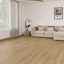Vinyylilankku Check Floors Check One Premium 2072 Alteno Oak, vaaleanruskea, integroitu askeläänieriste