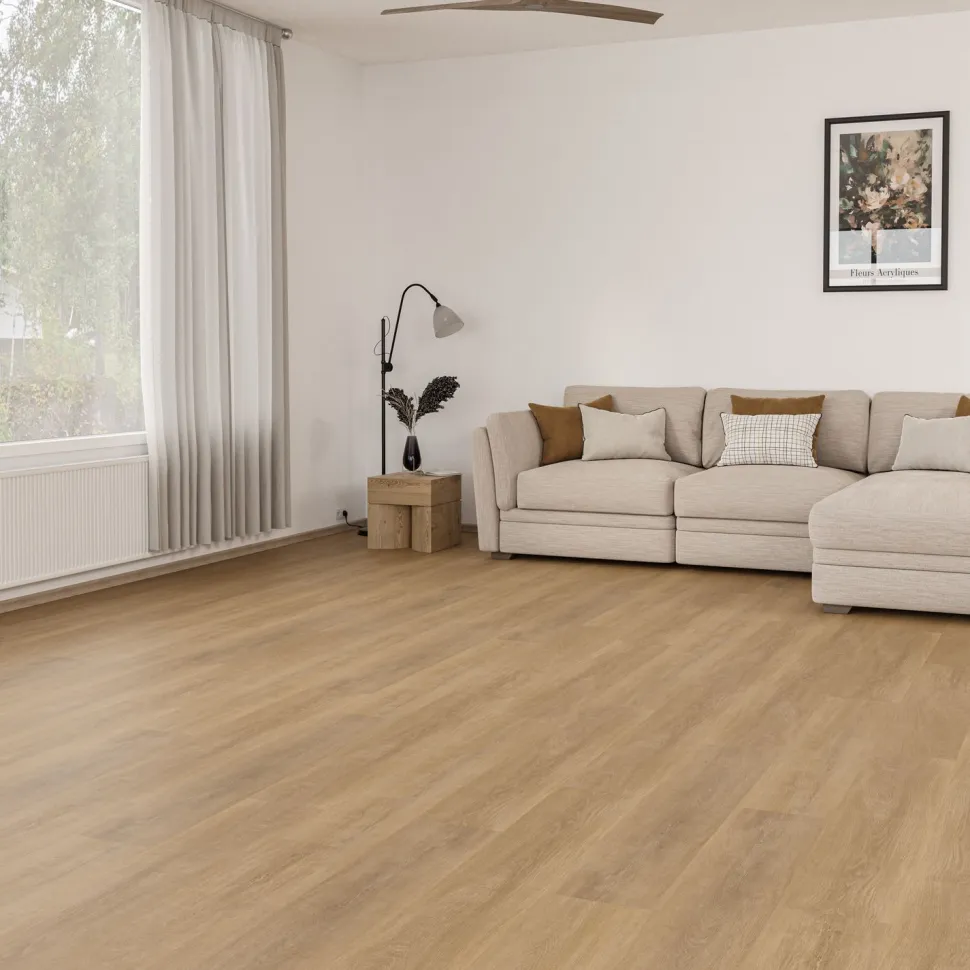 Vinyylilankku Check Floors Check One Premium 2072 Alteno Oak, vaaleanruskea, integroitu askeläänieriste
