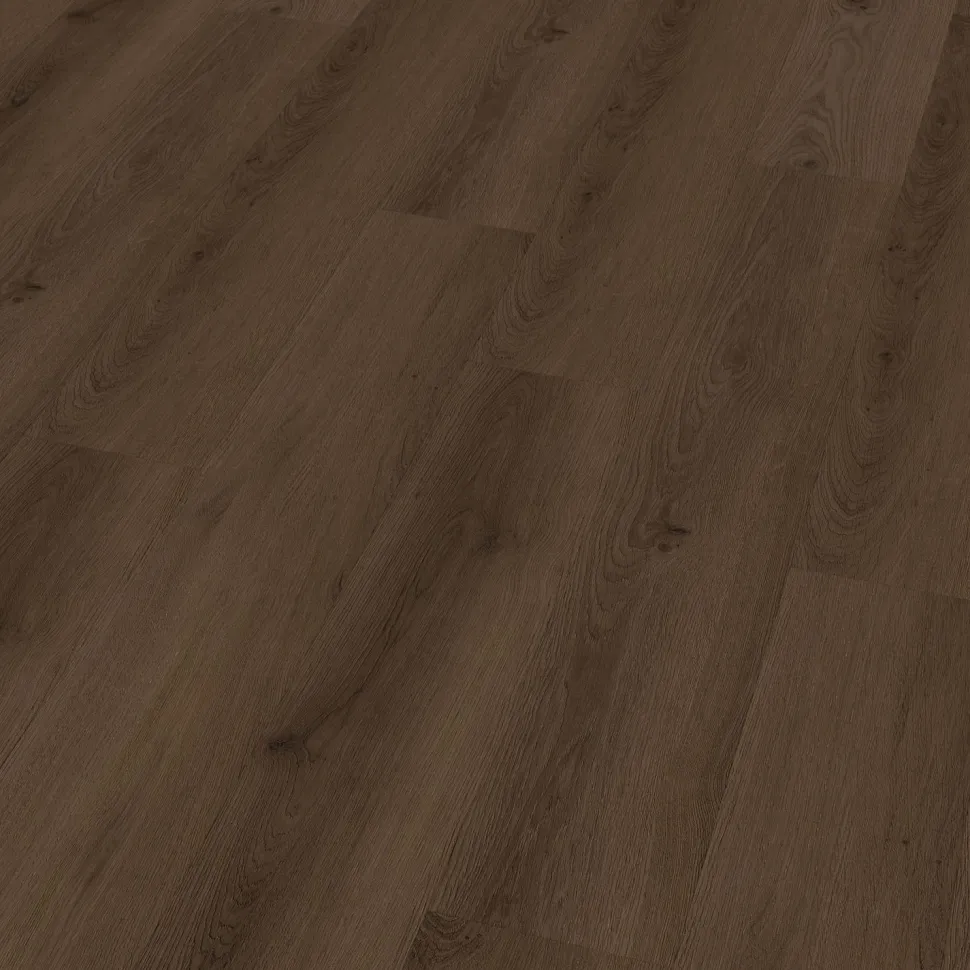 Vinyylilankku Check Floors Check One Premium 2076 Boxbach Oak, tummanruskea, integroitu askeläänieriste
