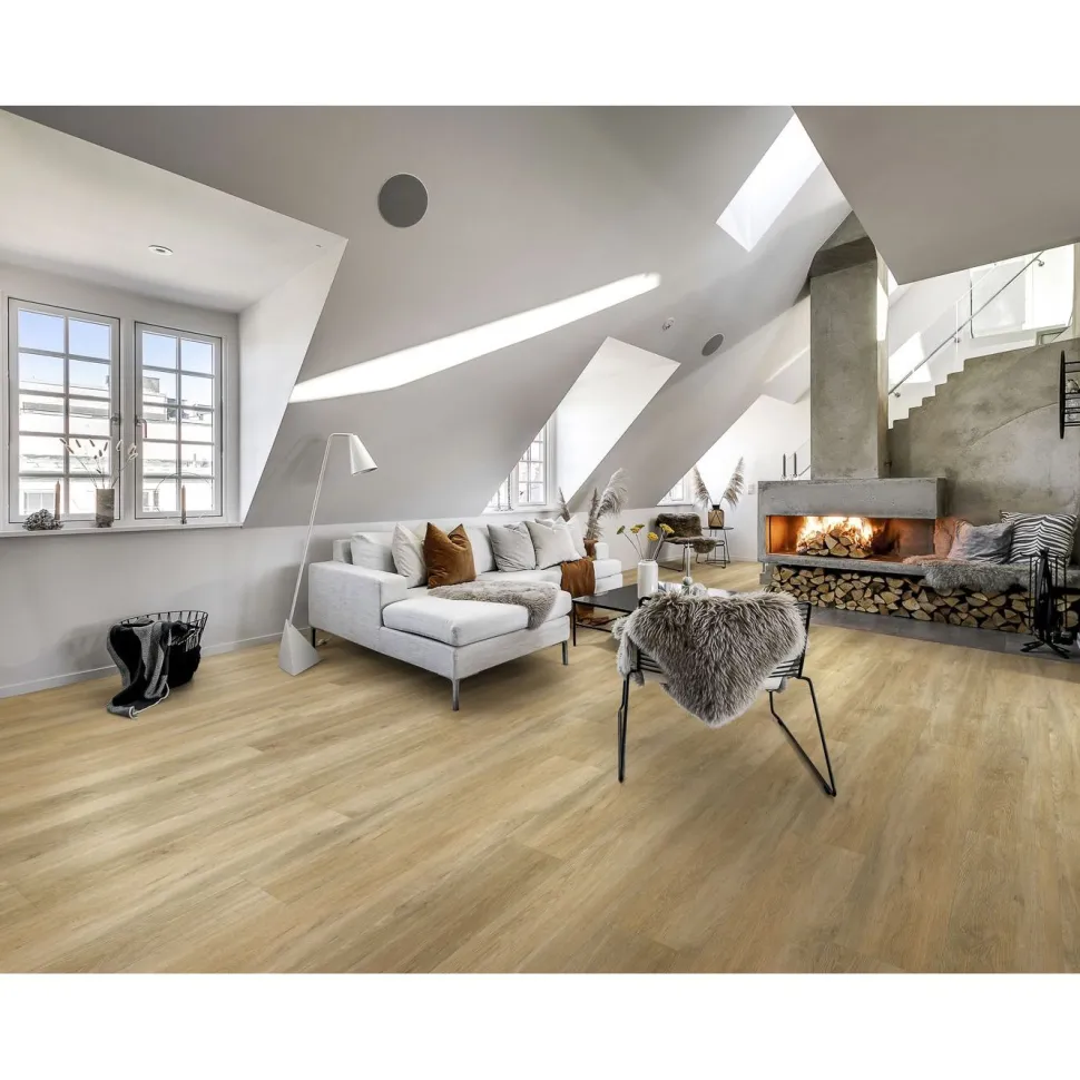 Vinyylilankku Kährs Luxury Tiles Nature Sapo, integroitu askeläänieriste